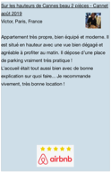 Bel appart Le Cannet Airbnb