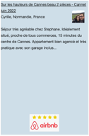Bel appart Le Cannet Airbnb