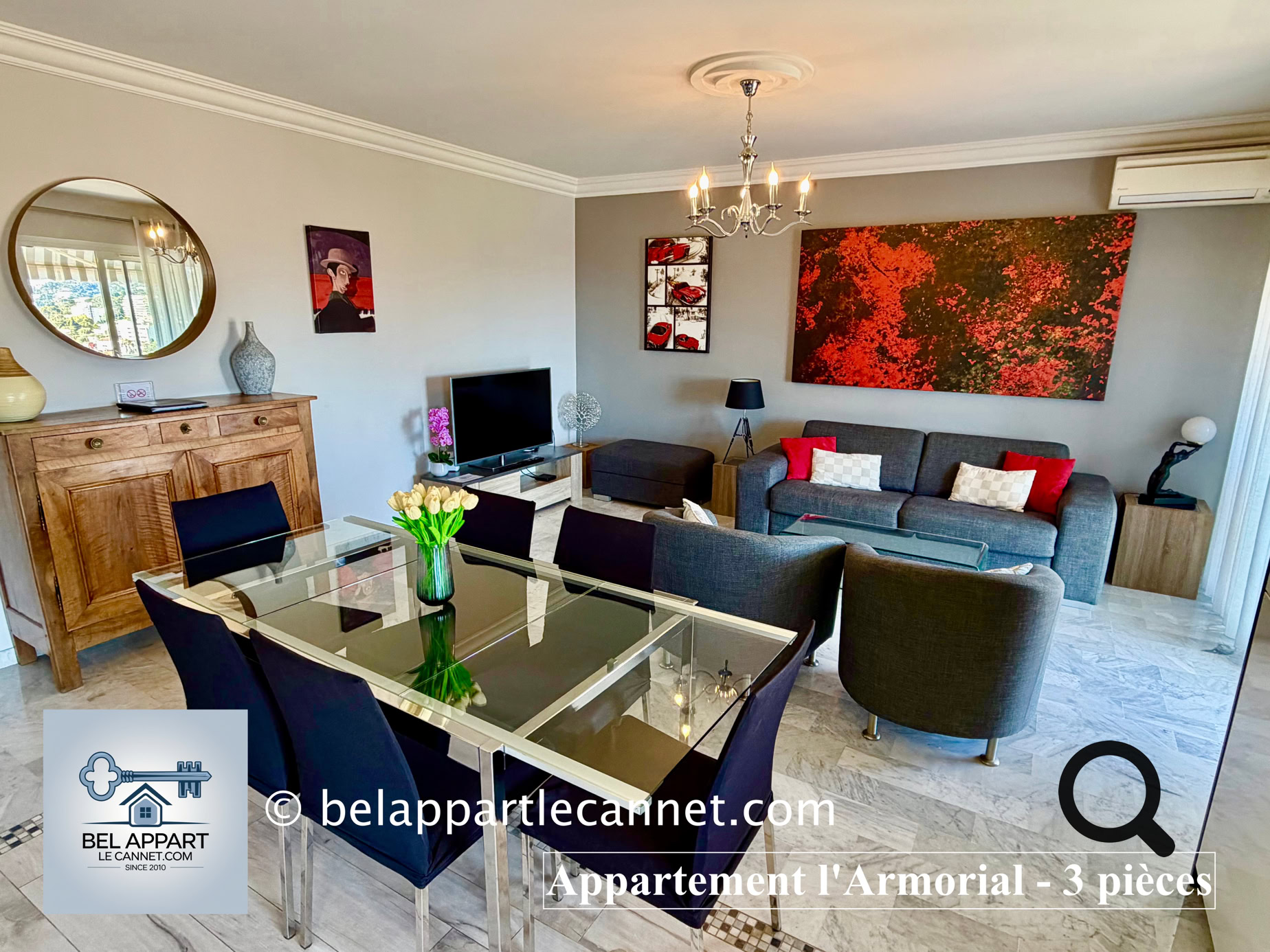 Belappartlecannet.com, appartement location saisonnière le Cannet, Le Cannet