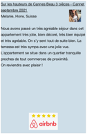 Bel appart Le Cannet Airbnb