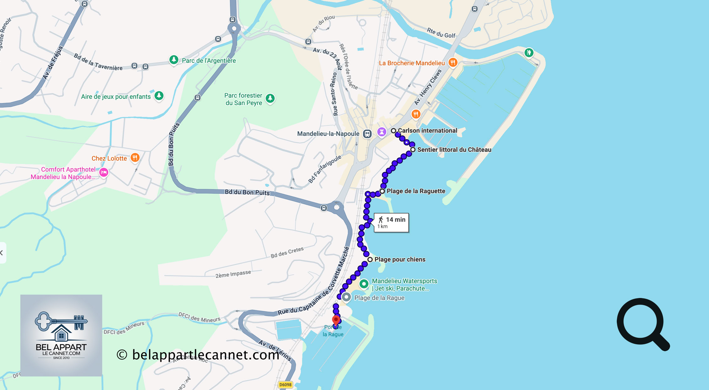 For those who enjoy walking along the coast, here is a relatively easy and particularly pleasant seaside walk, offering the opportunity to discover some of the most beautiful coastal scenery around Mandelieu-la-Napoule.