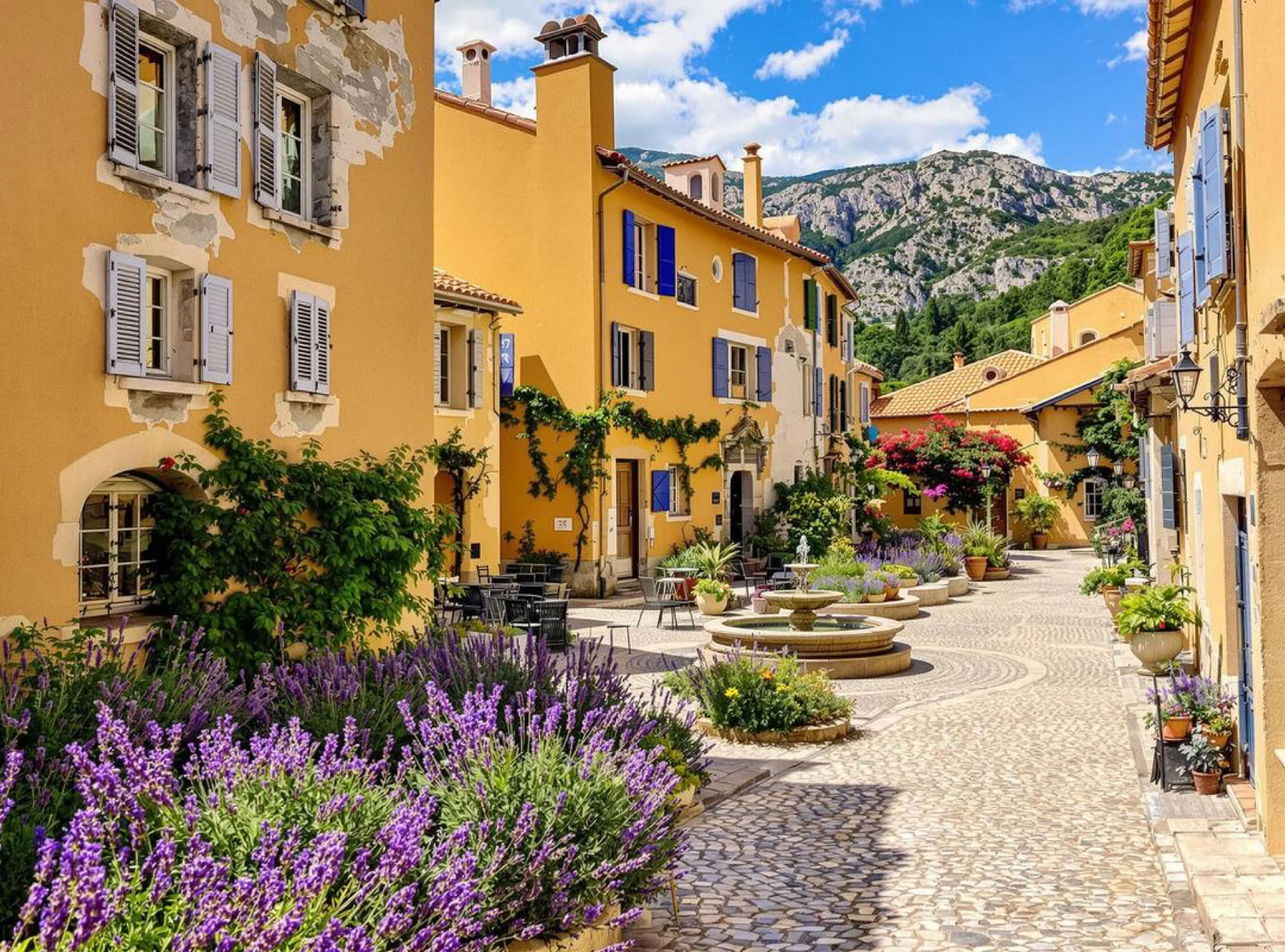 Perché au cœur des Alpes-de-Haute-Provence, Moustiers-Sainte-Marie est souvent considéré comme l’un des plus beaux villages de France. Niché entre deux falaises et traversé par un petit torrent, ce village médiéval offre un décor de carte postale.