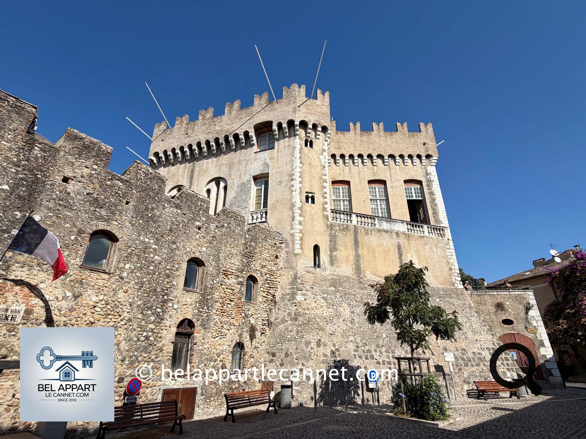 Built around 1300 as a defensive fortress by Rainier Grimaldi, Lord of Cagnes and Admiral of France, the castle withstood several sieges before being transformed around 1620 into a more refined noble residence by Jean-Henri Grimaldi
