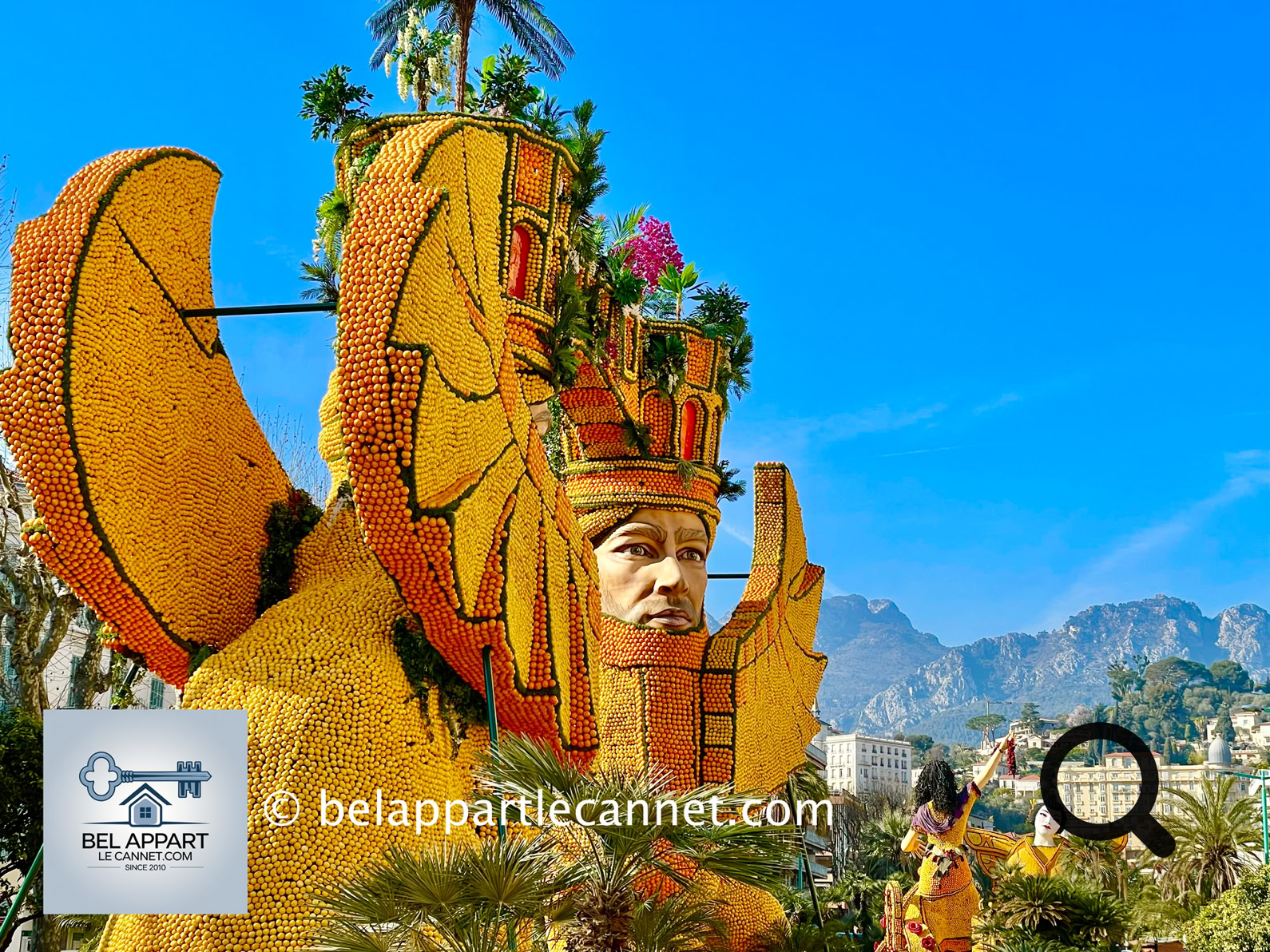 Menton is also renowned for its Lemon Festival, a vibrant event celebrating its rich citrus heritage.  Each February, the city lights up with floats and monumental sculptures made of lemons and oranges, creating a festive and unique atmosphere.